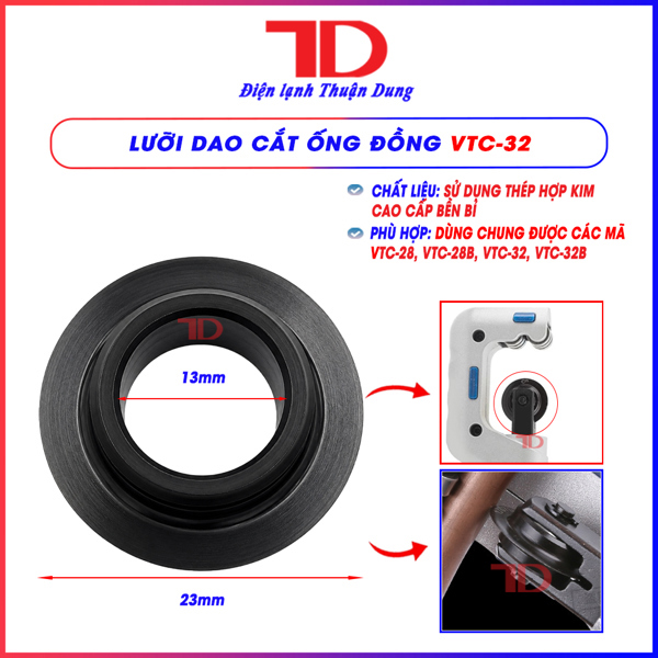 BN - Lưỡi dao cắt ống đồng VALUE VTC-32,VTC-28, 28B, 32B (6 cái/vỉ)