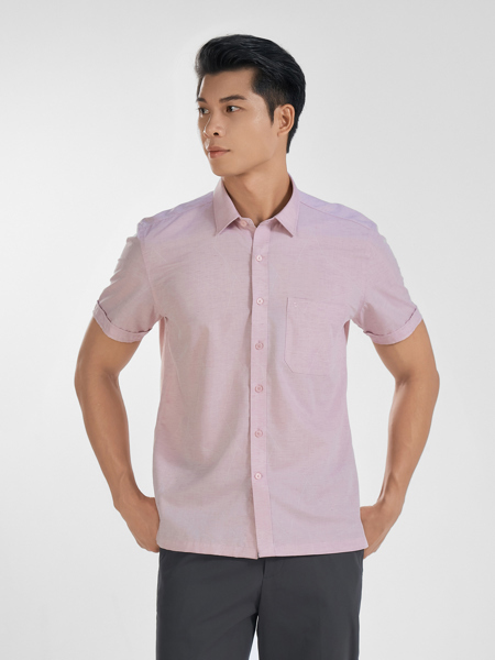 AB250079NT-Áo sơ mi Hồng