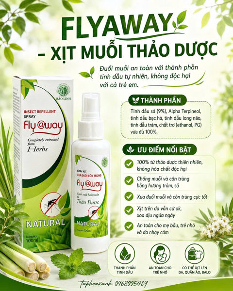Xịt muỗi Flyaway (60ml)