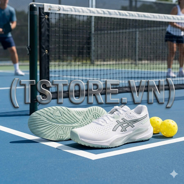 Giày Pickleball / Tennis Asics Gel Challenger 15 - 1041A510 100 - Màu Trắng Xanh