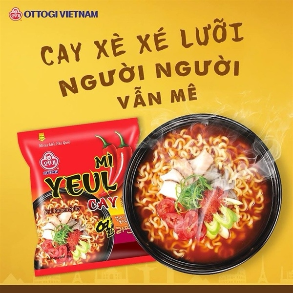 Mì YEUL cay Ottogi gói 120g