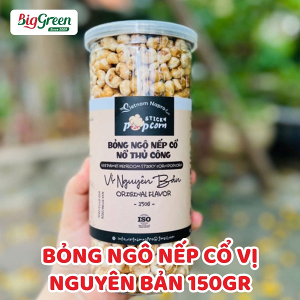 Bỏng Ngô Nếp Cổ Vị Nguyên bản 150g - Napro