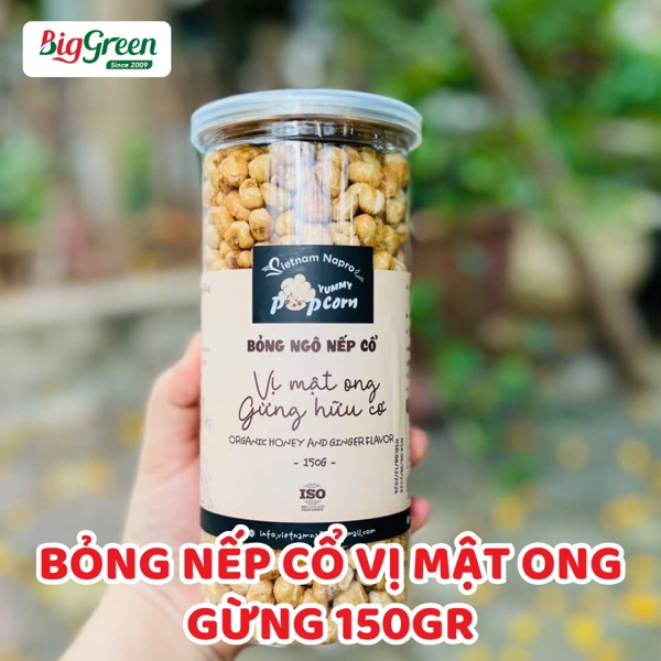 Bỏng Nếp Cổ Vị Mật Ong Gừng 150g - Narpo
