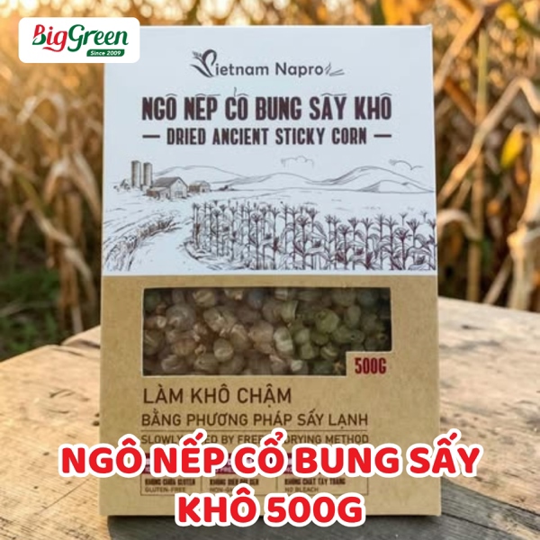Ngô Nếp Cổ Bung Sấy Khô 500 - Napro