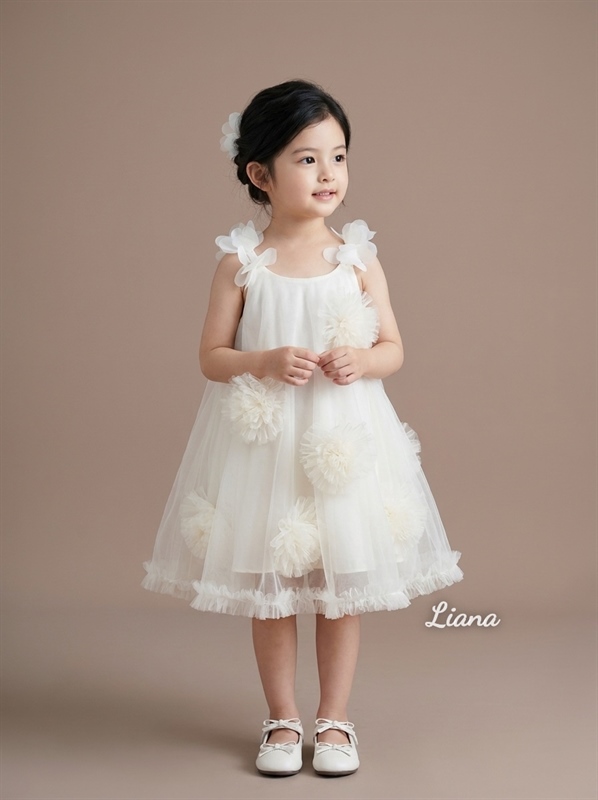 Váy cánh hoa Liana 37371 - Trắng