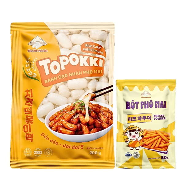 Bánh gạo nhân phô mai 200g [1 Gói], Bột phô mai 50g [1 Gói]