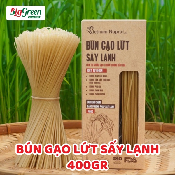 Bún Gạo Lứt Sấy Lạnh 400g - Napro