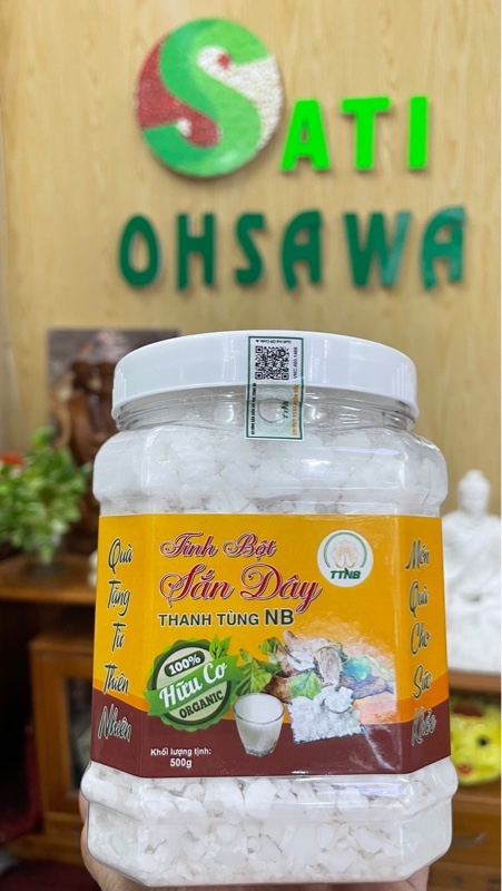 Tinh bột sắn dây hữu cơ 500gr