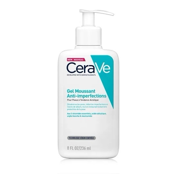 Sữa rửa mặt Cerave dành cho da mụn - 236ml - Pháp