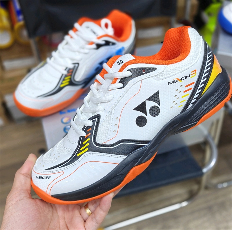Giầy Yonex Mach 3 Trắng Cam