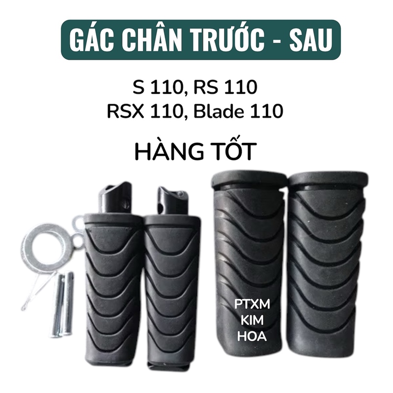 Bộ cao su gác chân trước và sau S110 hàng thường loại tốt