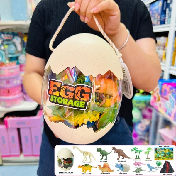 Th3234-trứng khủng long lớn nhiều con + cây