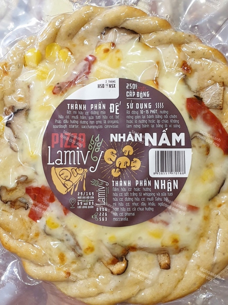 Pizza nhân nấm (size 20)