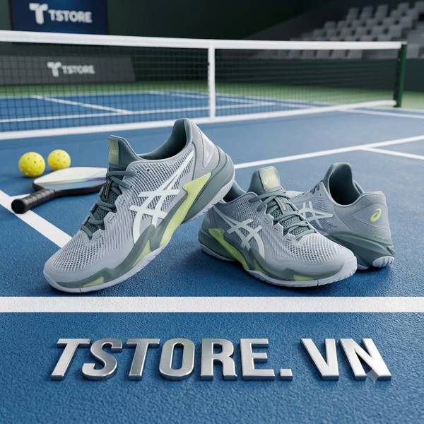 Giày Pickleball / Tennis Asics Court FF3 - 1041A370 404 - Màu Xám