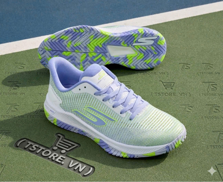 Giày Pickleball / Tennis Skechers Viper Court Pro 2.0 - 172109 WPW - Màu Xanh