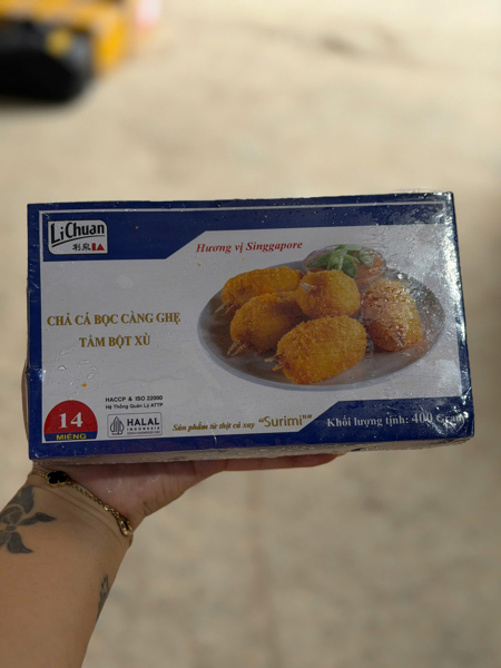 Chả Cá Bọc Càng Ghẹ Tẩm Bột 400Gr