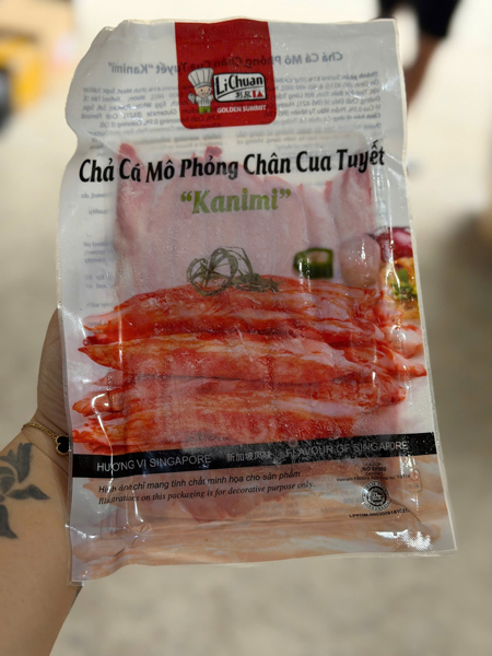 Chả Cá Mô Phỏng Chân Cua Tuyết 180Gr