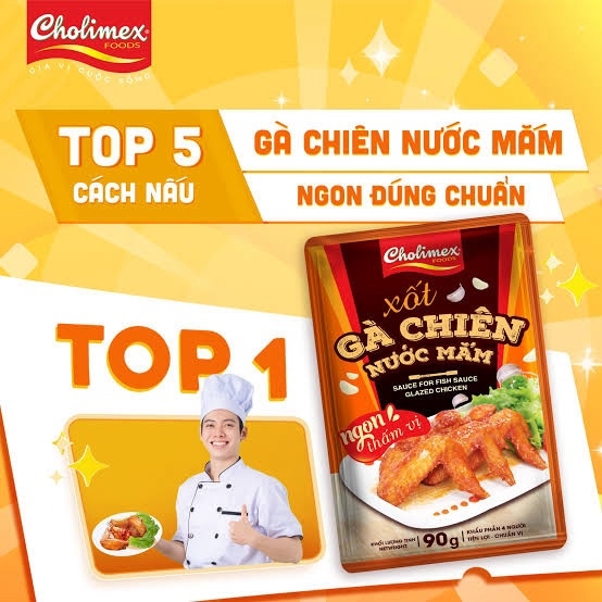 Gv gà chiên mắm Cholimex