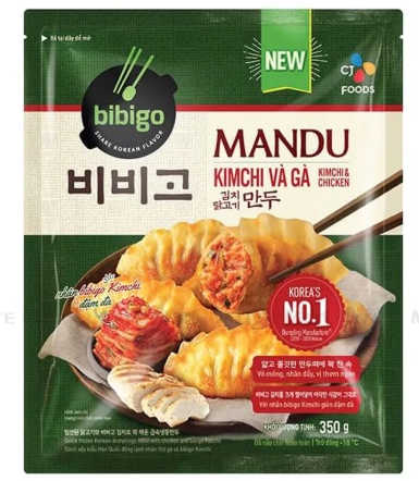 Bánh Mandu Gà và Kimchi - Gói 350g