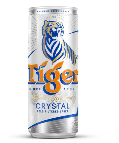 Đồ uống và rượu bia>>Bia Tiger Bạc Lon 330Ml (Crystal)