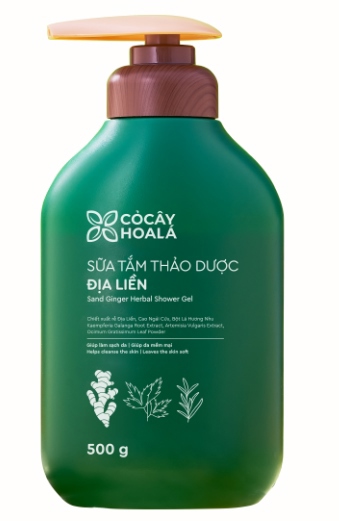 Sữa tắm thảo dược Địa Liền 500gr