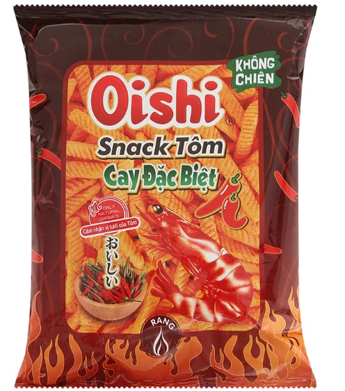 Snack Oishi 32g- vị tôm cay đặc biệt