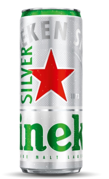 Đồ uống và rượu bia>>Bia Heineken Bạc Lon 330Ml (Silver)