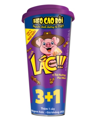 Xúc Xích Xốt Lắc Heo Cao Bồi- thịt nướng phô mai