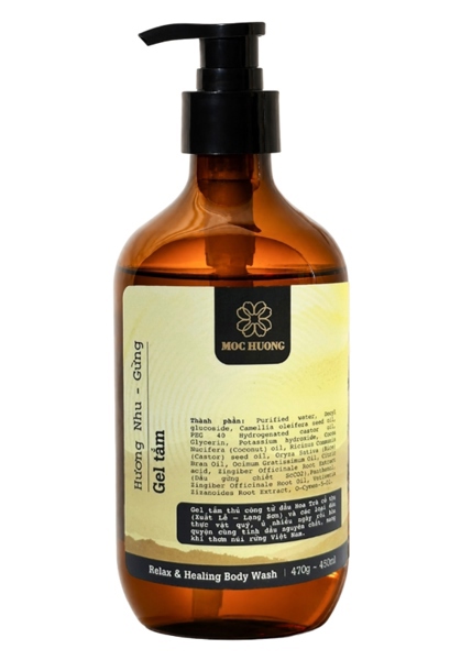 Gel tắm Gừng-Hương nhu 470gr