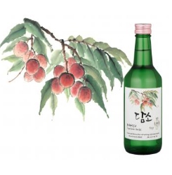Rượu Soju Hàn Quốc Damso Vị Vải 360 ml