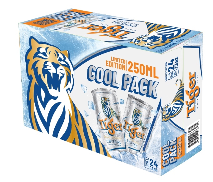 Đồ uống và rượu bia>>Bia Tiger Crystal Cool Pack 250ml