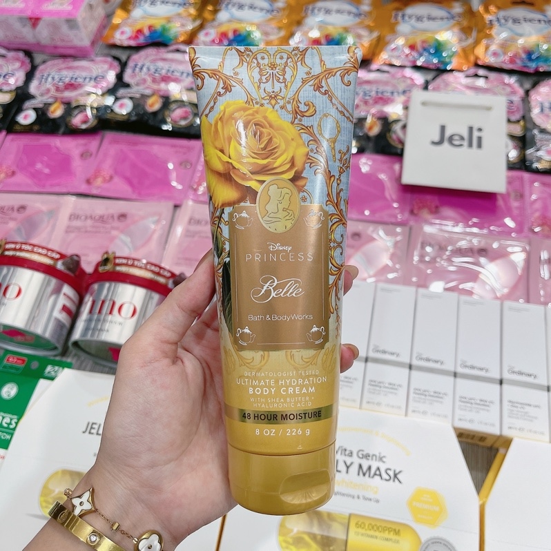 Kem Dưỡng Thể Hương Nước Hoa Disney Princess Belle By Bath & Body Works Mỹ 226g
