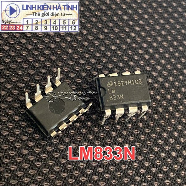  IC CHỨC NĂNG LM833N LM833 DIP-8 MỚI chính hãng
