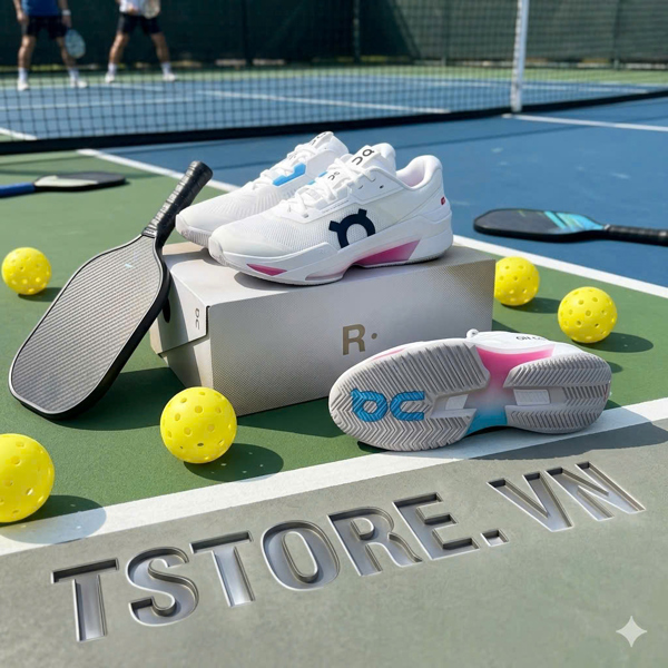 Giày Pickleball / Tennis ON THE ROGER Pro Fire - 3WF30032626 - Màu Trắng Hồng