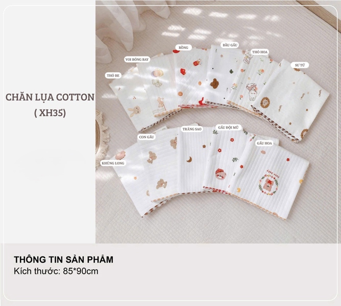 XH35 - Chăn cotton lụa