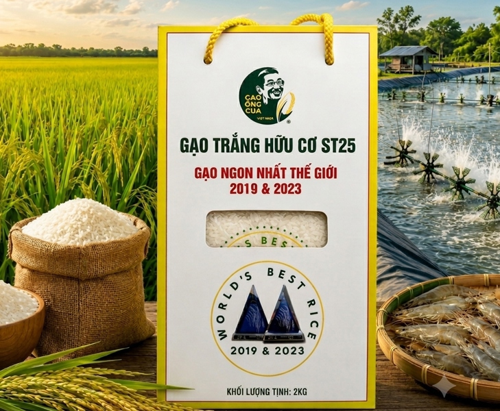 Gạo Ông Cua ST25 Organic (2kg)