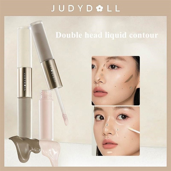 [ Hàng Công Ty ] Kem Tạo Khối Và Bắt Sáng 2 Đầu Judydoll #02