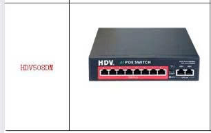 Switch Poe VISIONCOP 8 port HDV508DM 100M (1Y)