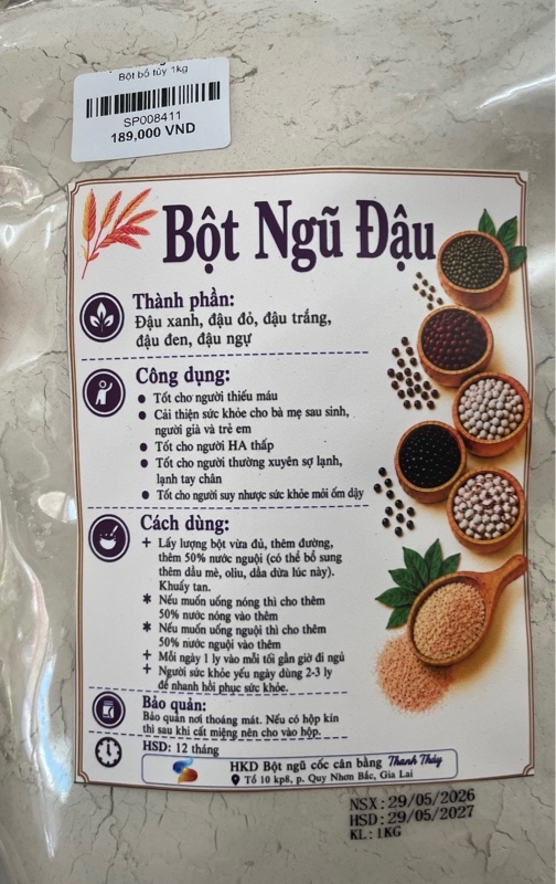 BỘT NGŨ ĐẬU - BỔ TỦY 1KG