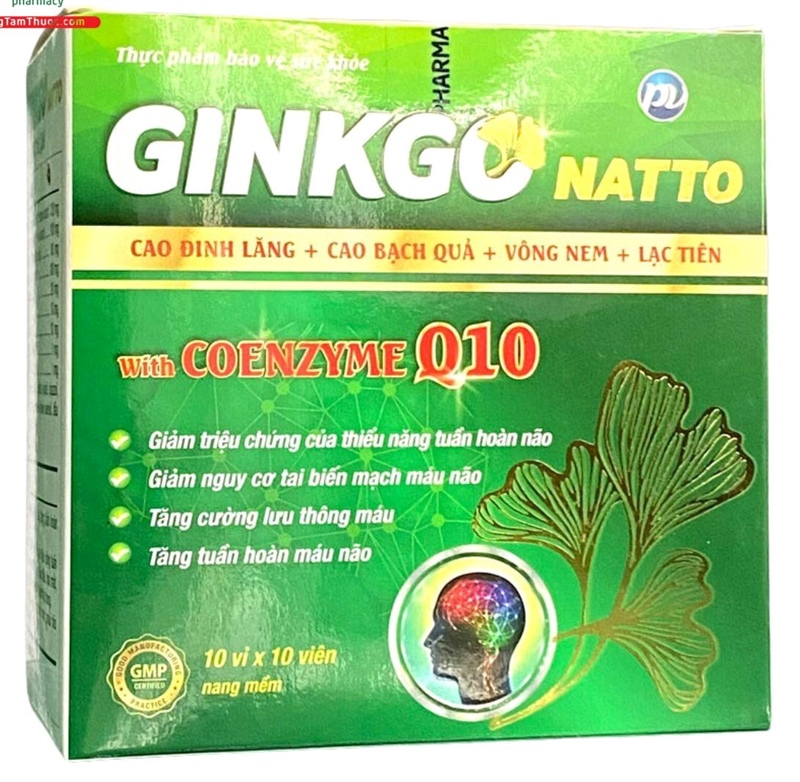 Ginkgo Natto Q10 PV - H/10vỉ x 10viên