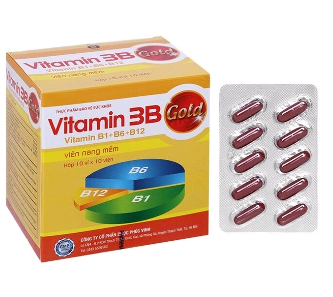 Vitamin 3B Gold H/10 vỉ x 10 viên Phúc Vinh