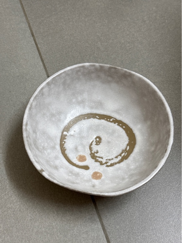 Bát mộc trắng xám K.ODA size 13x12.5x4.5cm
