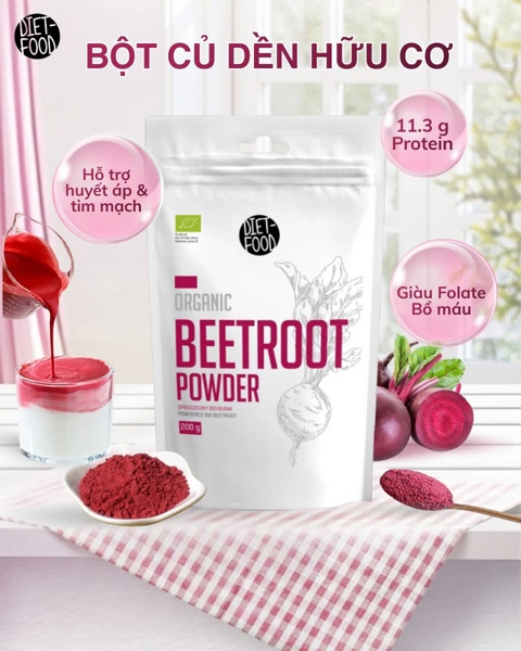 Bột củ dền hữu cơ 200g Diet Food
