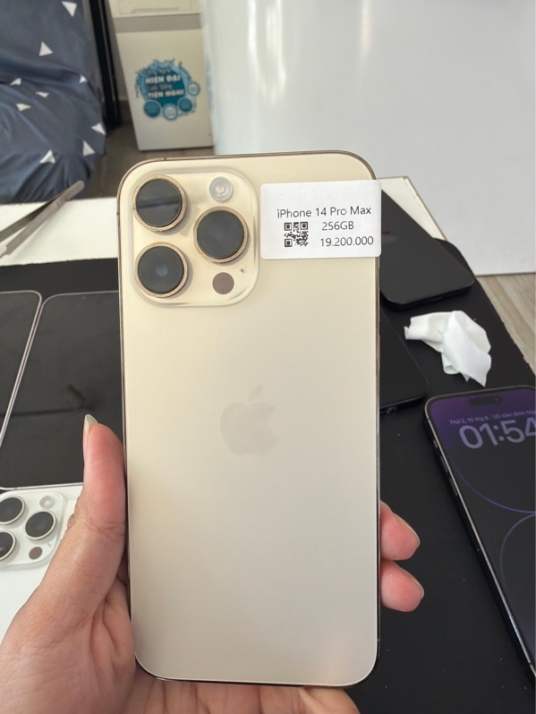 Ip 14prm 256 vàng gold