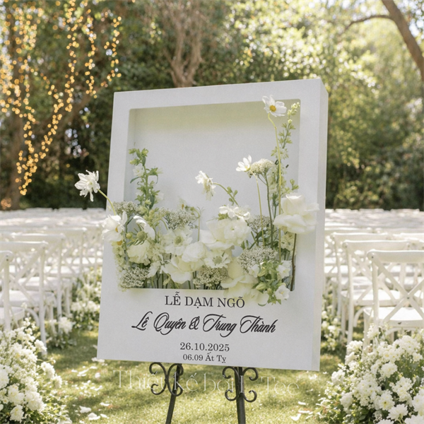 Luxury 8mm - Bảng Welcome 3D 50x70 HR1