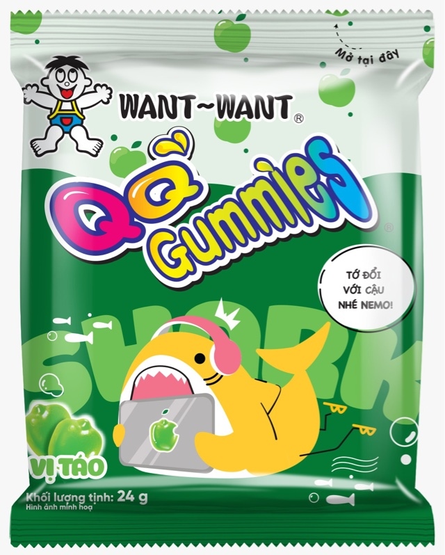 Kẹo dẻo gummies Want Want vị táo 24g