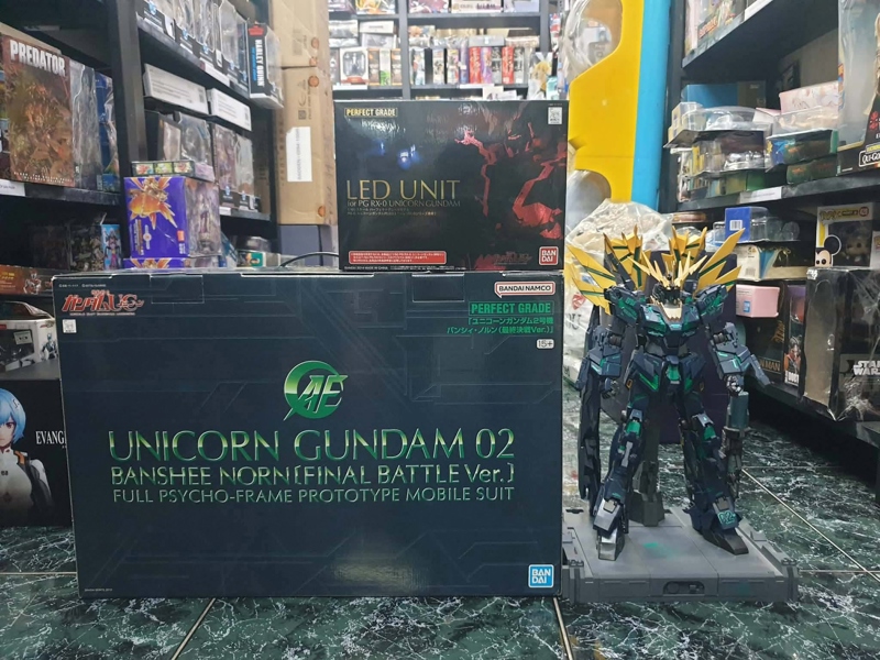 (2ND, THIẾU 1 LƯỠI BEAM NĂNG LƯỢNG, PART PHỤ VẪN CÒN TRÊN RUNNER, KÈM LED) 0PG 1/60 RX-0 UNICORN GUNDAM 02 BANSHEE NORN (FINAL BATTLE VER)