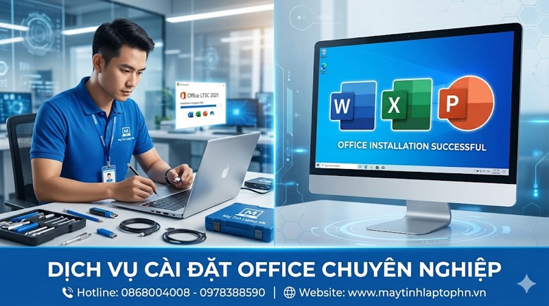 Dịch vụ Cài đặt Office Word, Excel, Powerpoint