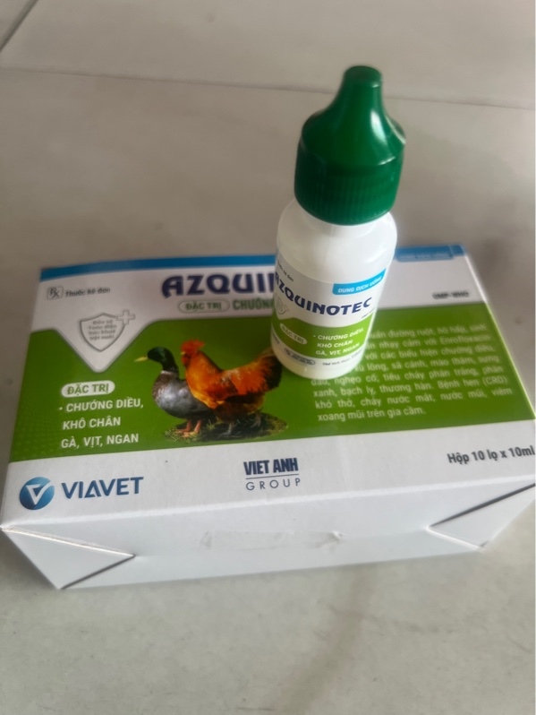VIA-Azquinotec 10ml chướng diều, khô chân