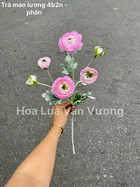 Trà mao lương 4b2n xịn - phấn - Hoa cành dài - Hoa Lụa Vân Vượng